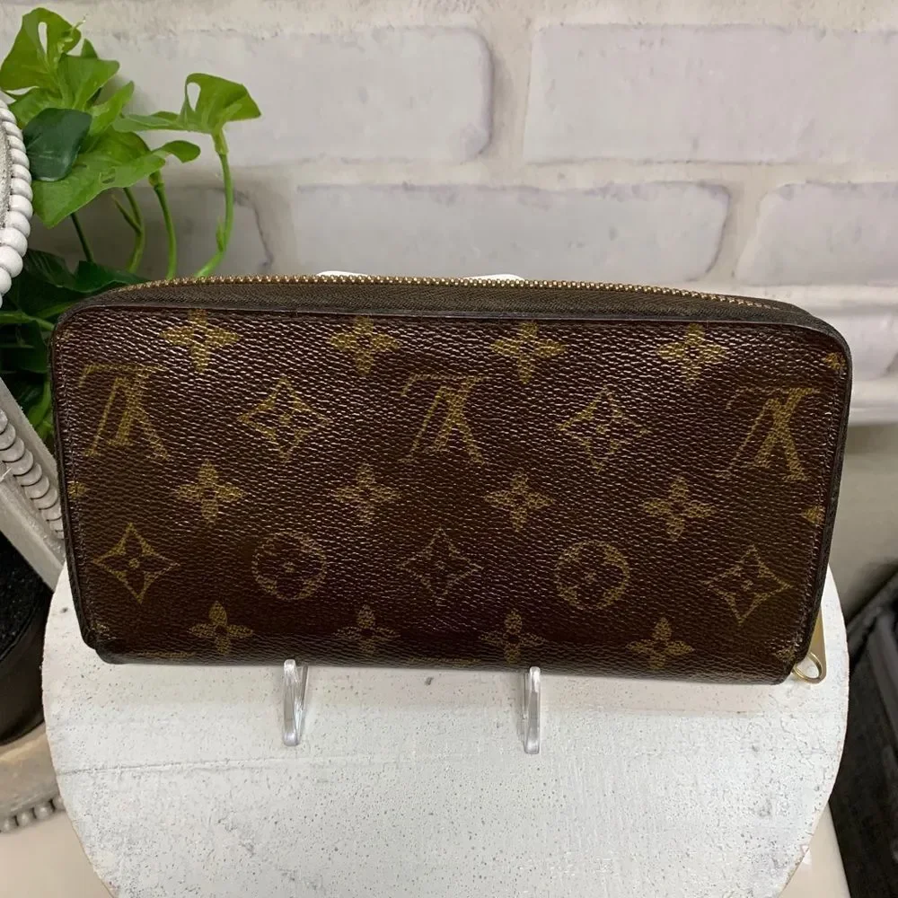 ⭐ Louis Vuitton Monogram Zippy Zip Around Long Wallet purse /M1891